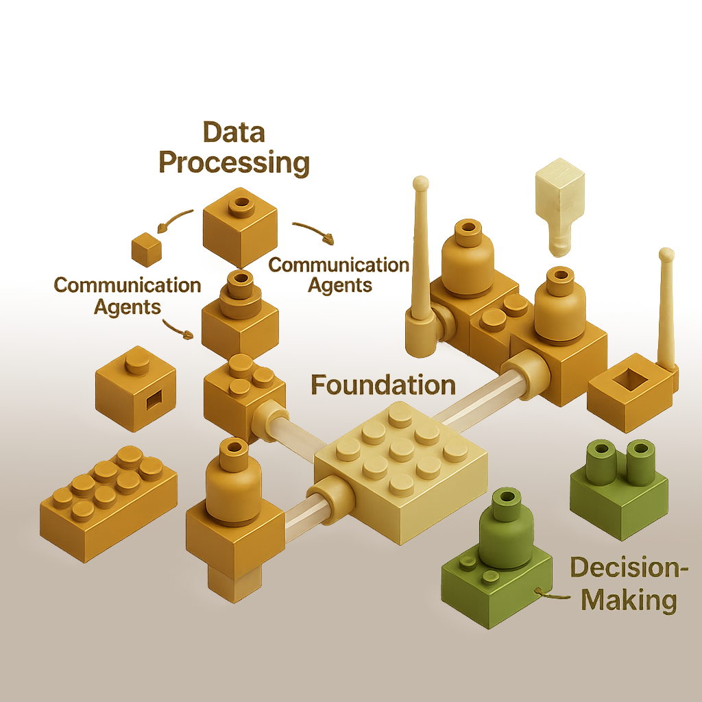 Lego-style representation of Agent Composability